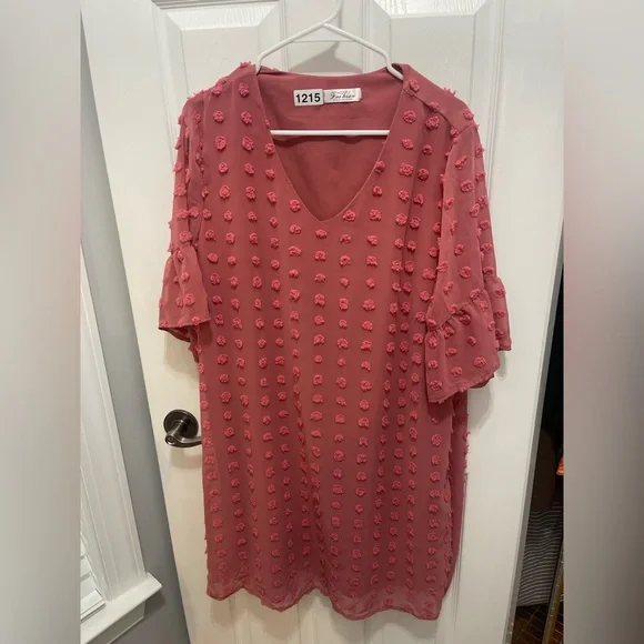 Fashian Collection Rose V-Neck Dress - Picture 10 of 10